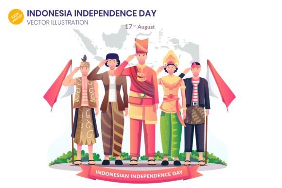 Celebrate August 17th with Vibrant Indonesia Independence Day Illustration