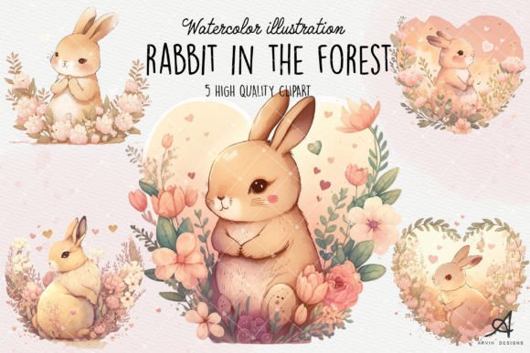 Integrating Cute Rabbit in the Forest Clipart into Professional Creative Workflows