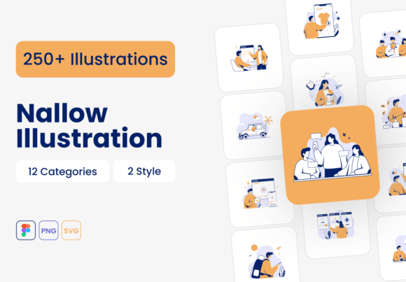 Nallow Illustration Bundle: A Versatile Asset for Modern Design