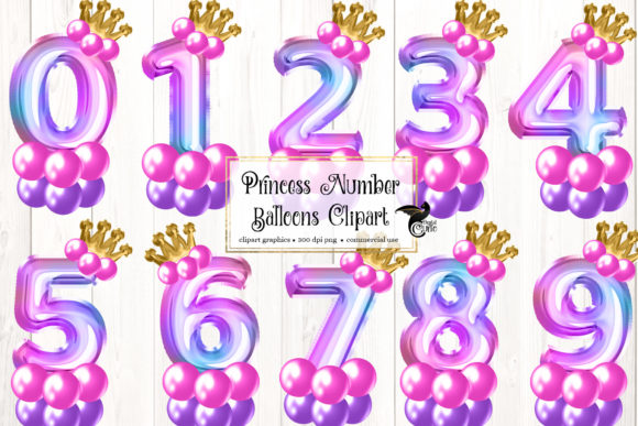 Unlocking Creative Potential: A Guide to Princess Number Balloons Clipart for Digital Design