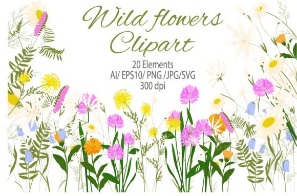 Unlocking Creative Potential with Wild Flowers Clipart PNG