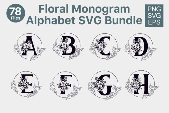 Unlocking Creativity with a Floral Alphabet Monogram SVG Bundle