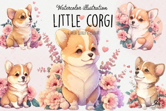 Watercolor Corgi Dog Sublimation Design Guide